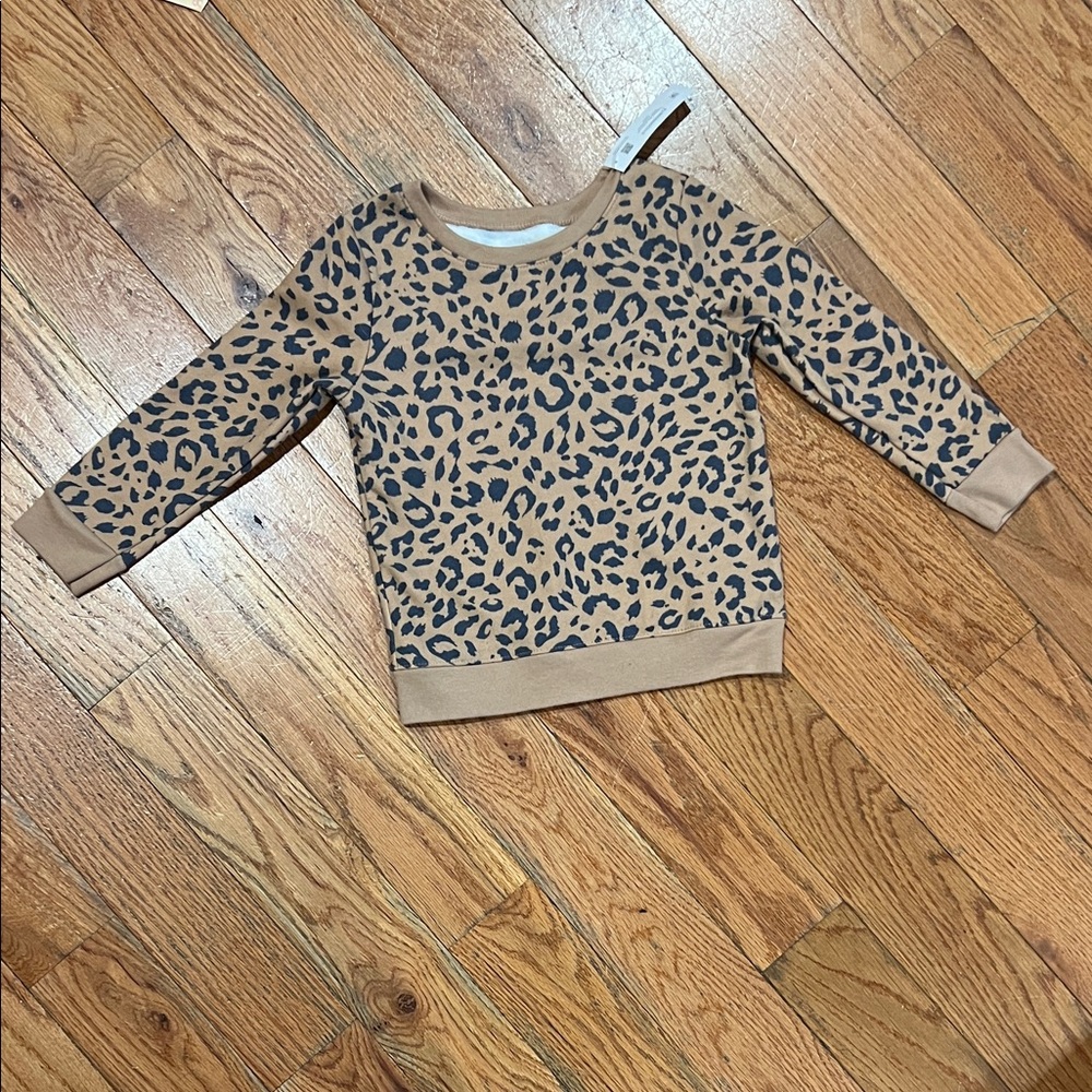 Garanimals Tan and Black Leopard Print Sweatshirt